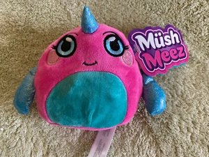 "NUEVO MushMeez Rosa Azul Vellana Natalie Narvallena 6"" Juguete Animal de Peluche MushMeez - Imagen 1 de 10