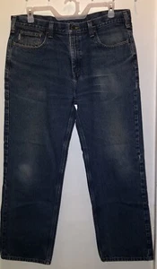 Carhartt Relaxed Fit Herren Denim Jeans Größe 38X30 Blau Arbeitshose - Bild 1 von 7