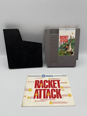 Racket Attack (Nintendo Entertainment System, 1988) NES Game w/Manual Excellent - Image 1 of 4