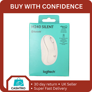 Logitech M240 Silent Bluetooth Mouse - Off White (Brand New)