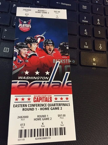 2016 WASHINGTON CAPITALS VS PHILADELPHIA FLYERS TICKET STUB GAME #2 PLAYOFF 4/16 Cover