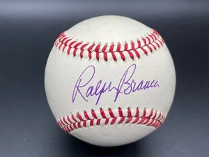 Ralph Branca "42 Jackie Robinson MLB Debut 1947" Autographed Signed Baseball PSA - Picture 1 of 7