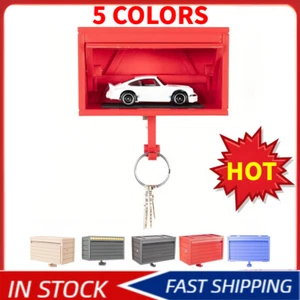 Car Garage Key Holder with Opening Door, Key Holder for Wall Hot Creative Gift - Picture 1 of 21