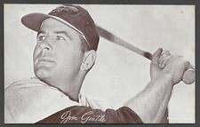 1947-66 EXHIBIT SUPPLY COMPANY Jim Gentile ORIOLES (Partial Bat Knob) VG (Stn) A