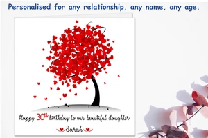 PERSONALISED Birthday Card Female Wife Daughter Aunt Sister 18th 21st 30th 40th - Picture 1 of 6
