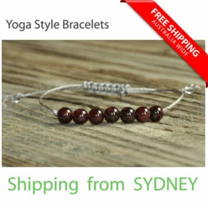 [Made to Order] Red Garnet Bracelet Crystal Healing Bracelet Root Chakra  - Picture 1 of 2
