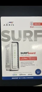 ARRIS - SURFboard SB6190 32 x 8 DOCSIS 3.0 Cable Modem - White - Afbeelding 1 van 1
