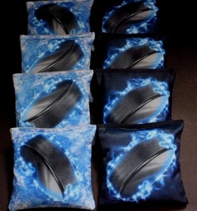 BREAKING GLASS HOCKEY LIGHTING PUCK NHL 8 ACA Regulation Cornhole Bean Bags B274 - Picture 1 of 2