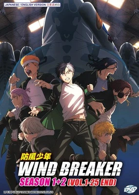 WIND BREAKER (SEASON 1+2) - ANIME TV SERIES DVD (1-25 EPS) ENG DUB, SHIP FROM US - Image 1 of 4