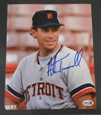 ALAN TRAMMELL Signed 8x10 Photo-HALL OF FAME-DETROIT TIGERS-JSA - Image 1 of 4
