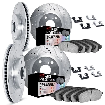 For Lexus LS400 91-92 Brake Kit DFC Drilled & Slotted Front & Rear Brake Kit w - Изображение 1 из 4