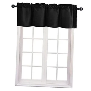 Valance Curtains for Kitchen Window Valances for Living Room/Basement Window - Picture 1 of 8