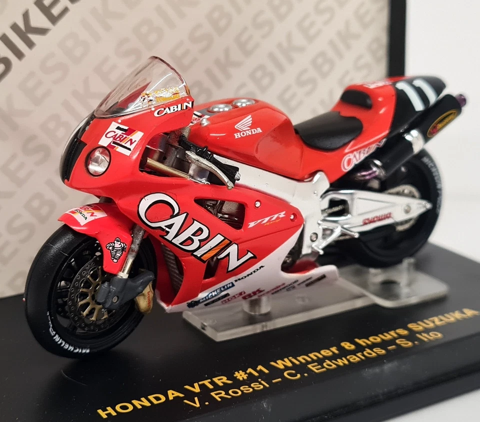 Ixo 1/24 Honda VTR #11 победитель 8H Suzuka V. Rossi, C. Edwards, S. Ito модель велосипеда - Изображение 1 из 4