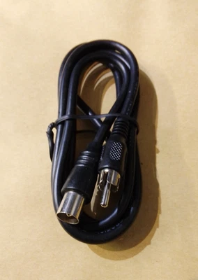 Male Coax Aerial Coaxial Cable Lead to Male RCA Phono 1.2M TV Console Gaming - Image 1 of 2