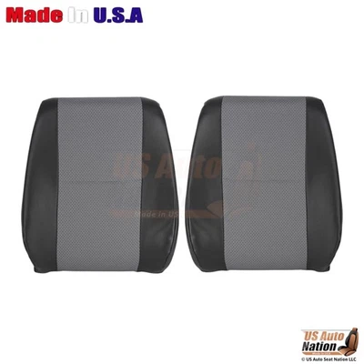 Чехлы на верх сиденья из искусственной кожи/ткани 2007-2009 для Dodge Sprinter 2-цветные черные/серые - Изображение 1 из 4