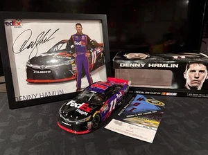 Denny Hamlin Lot 2015 FedEx Freight Diecast 1/24 Auto /721, 8X10 Auto Picture - Picture 1 of 4