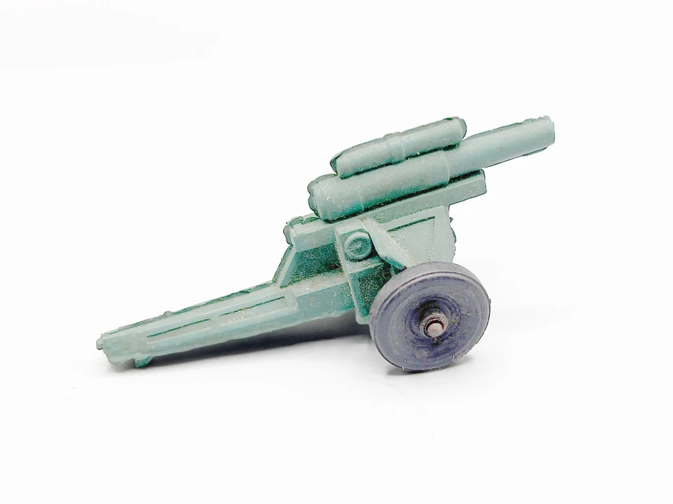 De colección Juguete Años 70 Auburn Rubber Co. 4" Ejército Obús Cañón Pistola Larga en Remolque Foto 1 de 2