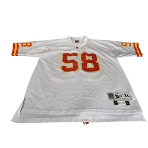 Vintage Kansas City Chiefs 58 Derrick Thomas Jersey Men Sz XL NFL Reebok - Picture 1 of 10