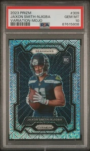 18/25 JAXON SMITH-NJIGBA 2023 Prizm Variation Mojo #309 PSA GEMA COMO NUEVA 10 Pop 6 - Imagen 1 de 4