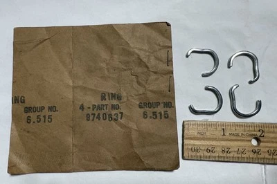 NOS Chevrolet 1964-1966 Chevy Steering Wheel Rim Trim Chrome Rings (4) #9740637 - Image 1 of 4