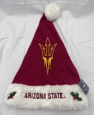 Arizona State Sun Devils ASU Christmas Holiday Santa Hat Cap NWT - Image 1 of 4