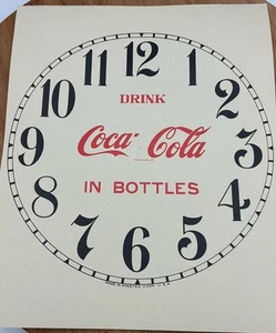 Cara de reloj Coca Cola - ¡Tamaño grande para Ingram, Gilbert, etc.! Nuevo de Lote Antiguo - Imagen 1 de 4