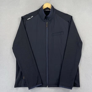 RLX Ralph Lauren Jacke Herren XL Blau Full Zip Wollmischung Golf Performance - Bild 1 von 13