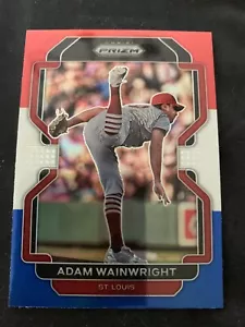 2022 Panini Prizm #26 Adam Wainwright rot weiß blau St. Louis Kardinäle - Bild 1 von 1