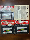 GILLETTE SUPER STAINLESS  10 BLADE PACKAGE NOS- (BAR CODE-4740011907)