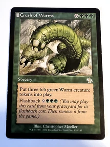 MTG Magic The Gathering Judgment Crush of Wurms Rare  LP - Picture 1 of 2