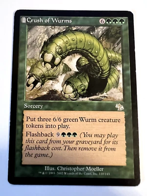 MTG Magic The Gathering Judgment Crush of Wurms Rare  LP - Image 1 of 2