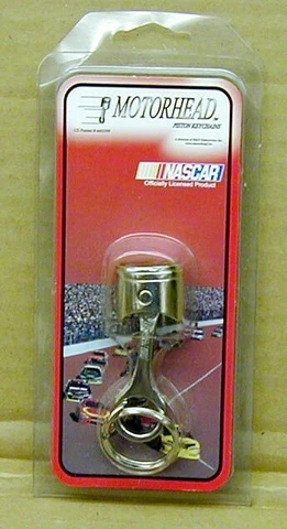Motorhead Piston Keychain NASCAR #17 New in Sealed Package Cover