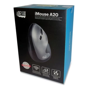 Imouse A20 Antimicrobial Vertical Wireless Mouse, 2.4 Ghz Frequency/33 Ft Wirel - Picture 1 of 10