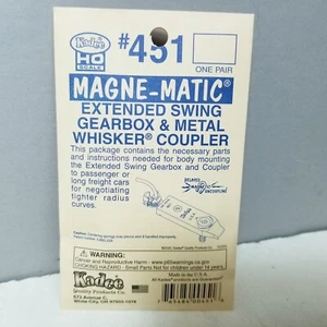 Kadee 451 Extended-Swing Draft Gear Box for Long Cars Self-Centering HO 1 Pair - Picture 1 of 2