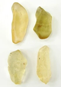 37.80 Ct Natural Libyan Desert Glass Gemstone Rough 22-27 mm Gem 4 Pcs Lot- 2757 - Picture 1 of 2