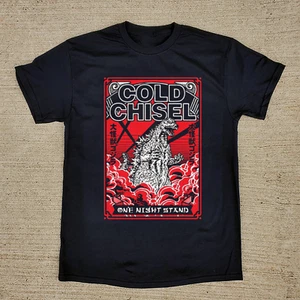Rare Cold Chisel Band Poster Tour T Shirt Black All Size KK164 - Bild 1 von 3
