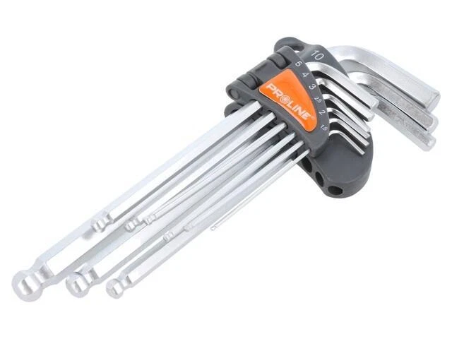 48329 Key Set Hex, Spherical Chrome Vanadium Steel PROLINE - Image 1 of 1