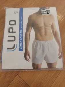 Calzoncillos boxer clásicos Lupo para hombre azules a cuadros XL hechos en Brasil 650001 nuevos en caja - Imagen 1 de 7