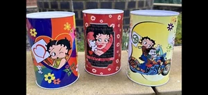 3 X Collectable Betty Boop Moneybox Tin Large 2009 - Foto 1 di 8