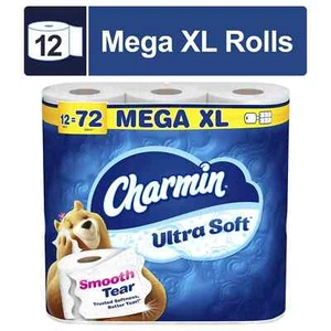 Charmin Toilettenpapier Ultra Soft, 12 Mega XL Rollen - Bild 1 von 11
