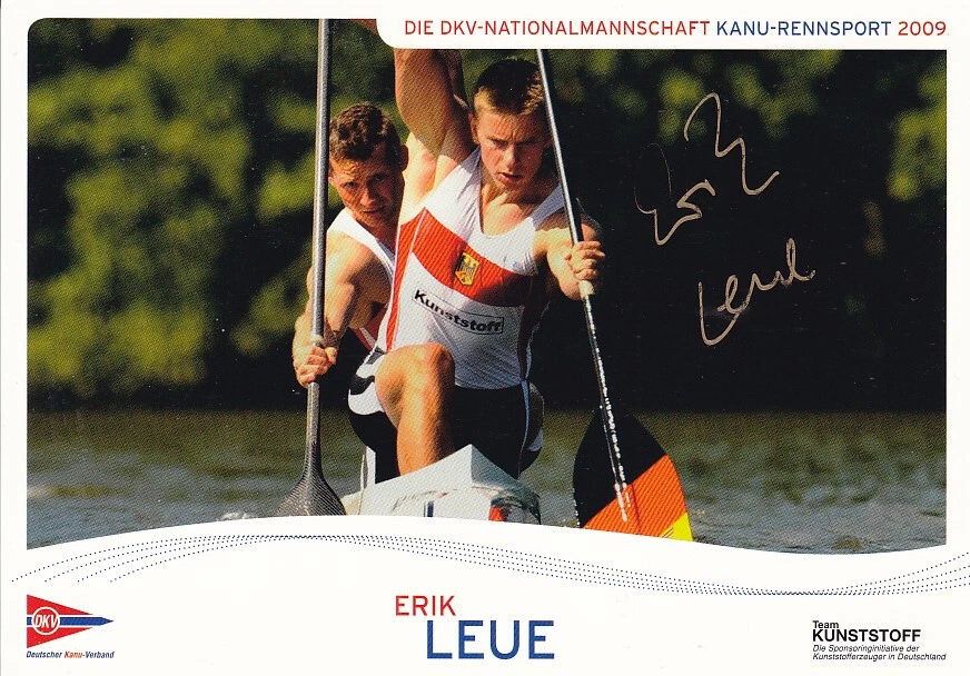 Erik LEUE - Deutschland, Gold WM 2009 Kanu, Original-Autogramm! - Bild 1 von 1