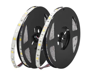 RGB CCT LED strip light 5050 5M Full Color rgbww RGBW waterproof 12mm 12v 24v - Picture 1 of 12