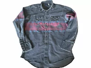 Vintage Wrangler Button Up Brushpopper Western Gr. 16,5x36 schwarz pink Cowboy USA selten - Bild 1 von 11