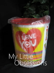 Tupperware Neu One Touch Ex großer Jumbo I LOVE YOU Aufbewahrung Valentinstag Kanister - Bild 1 von 4