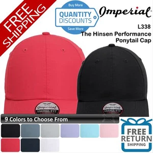 Imperial Women The Hinsen Performance Ponytail Cap Hat Upf 50+ Low-profile L338 - Picture 1 of 25