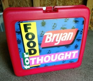Bryan - Food for Thought Kunststoff Brotdose & Thermoskanne unbenutzt Vintage 1990er Jahre. - Bild 1 von 10