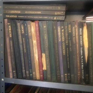 4 Classical Books Antiquarian 78 RPM Orchestra Symphony No. Minor op. 1910- 1952 - Picture 1 of 4