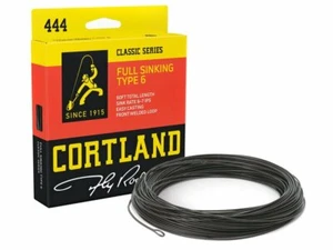 Cortland 444 hundimiento completo tipo 6 negro WF5S-WF8S 90 ft línea de mosca - Imagen 1 de 2