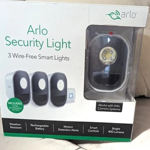 Arlo Security Light System with 3 Wire-Free Smart Lights - Picture 1 of 3