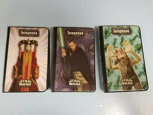 Star Wars Episode I Set of Three Vinyl Telephone Books - Bild 1 von 5